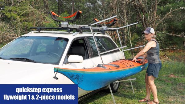 Quickstep Express one-person boat loading and unloading car top lift system